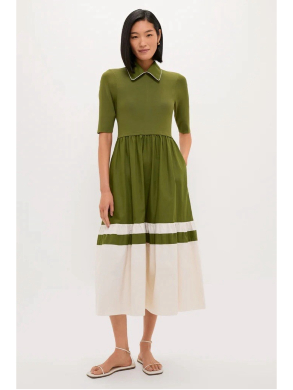 Tuckernuck Fern Short Sleeve Marina Dress XXL Garden Party Picnic Flow Stretch